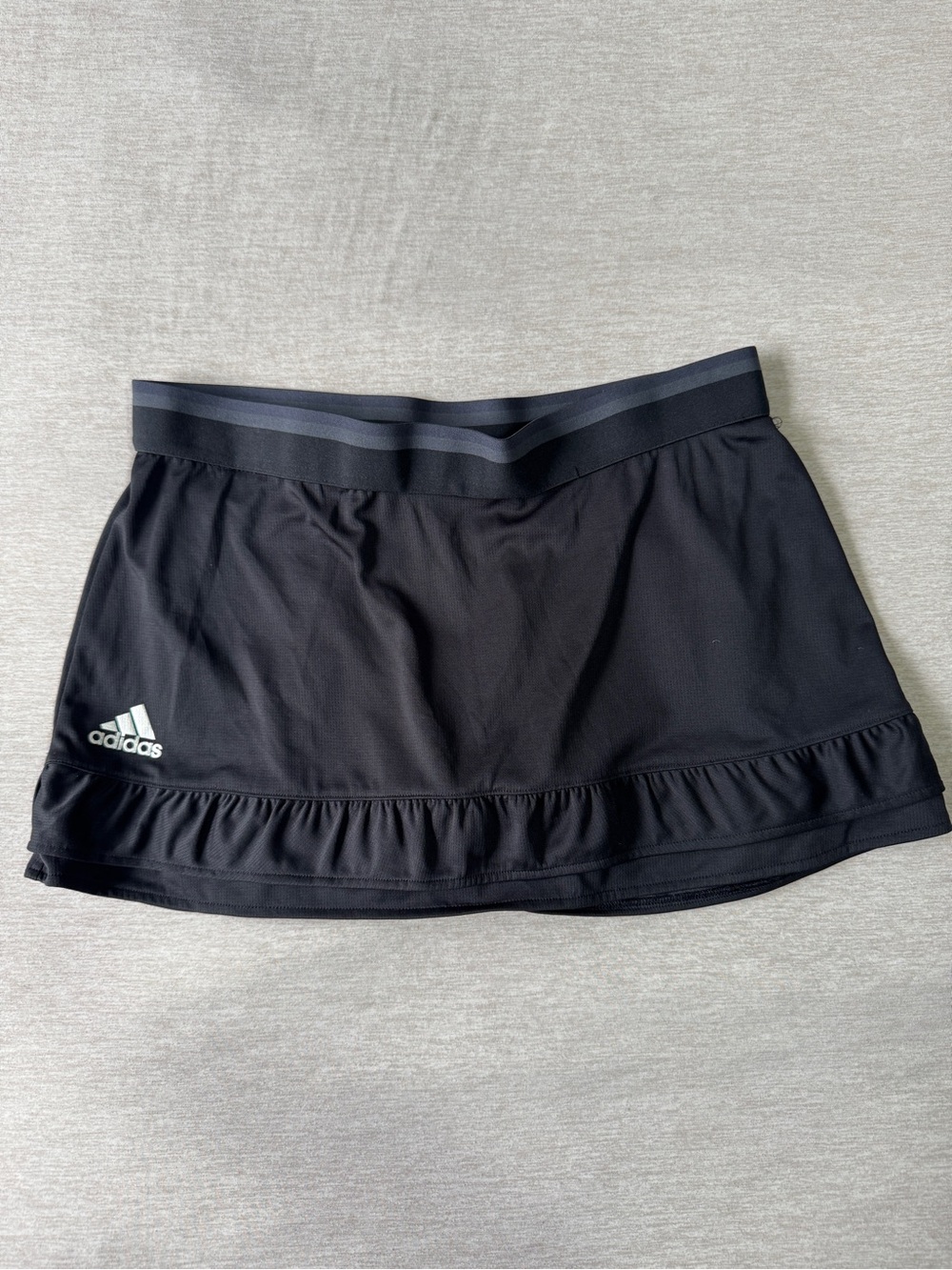 Adidas Climachill Black Ruffle Tennis Skort Built In Shorts